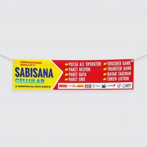 SPANDUK PULSA BANNER PULSA SPANDUK KONTER
