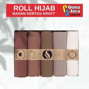 Roll Hijab Label / Roll Card Hijab Aesthetic / Permium Bahan Tebal